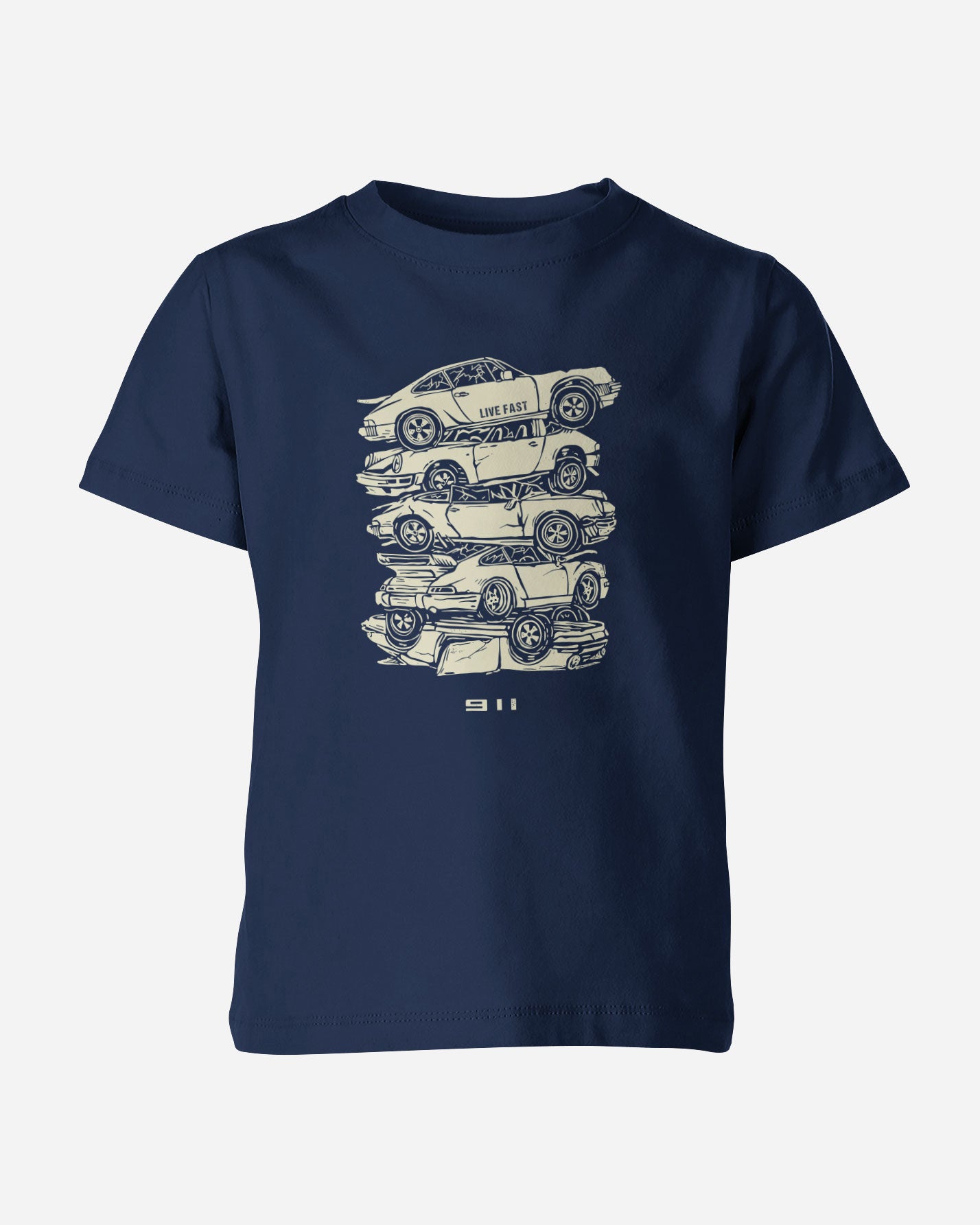 Camiseta Infantil 911 Junk Yard - Live Fast