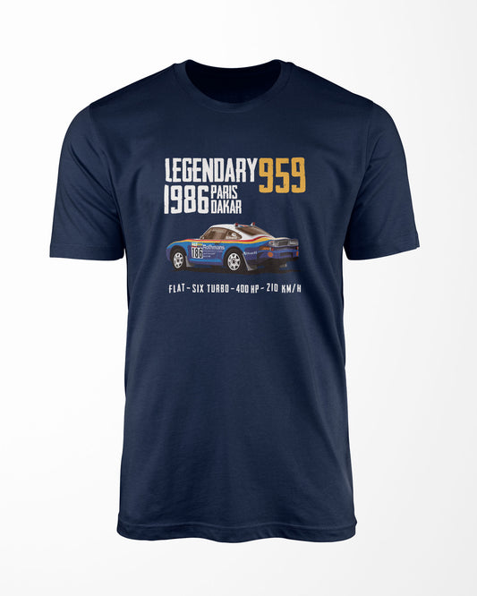 Camiseta Paris Dakar 959 - 1986 | Azul