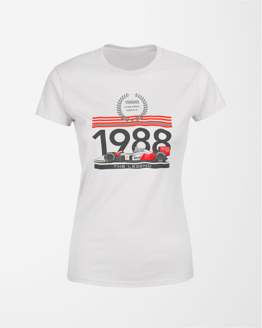 Camiseta Feminina Mclaren MP4/4 1988