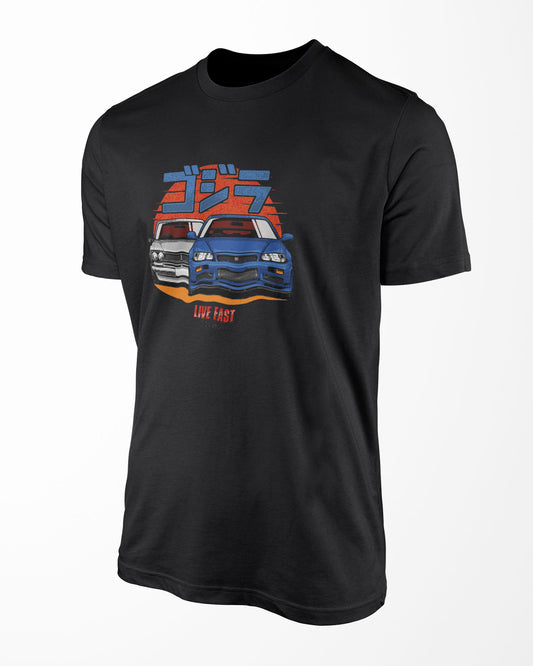 Camiseta Skyline Godzilla – A Lenda dos JDMs - Preta