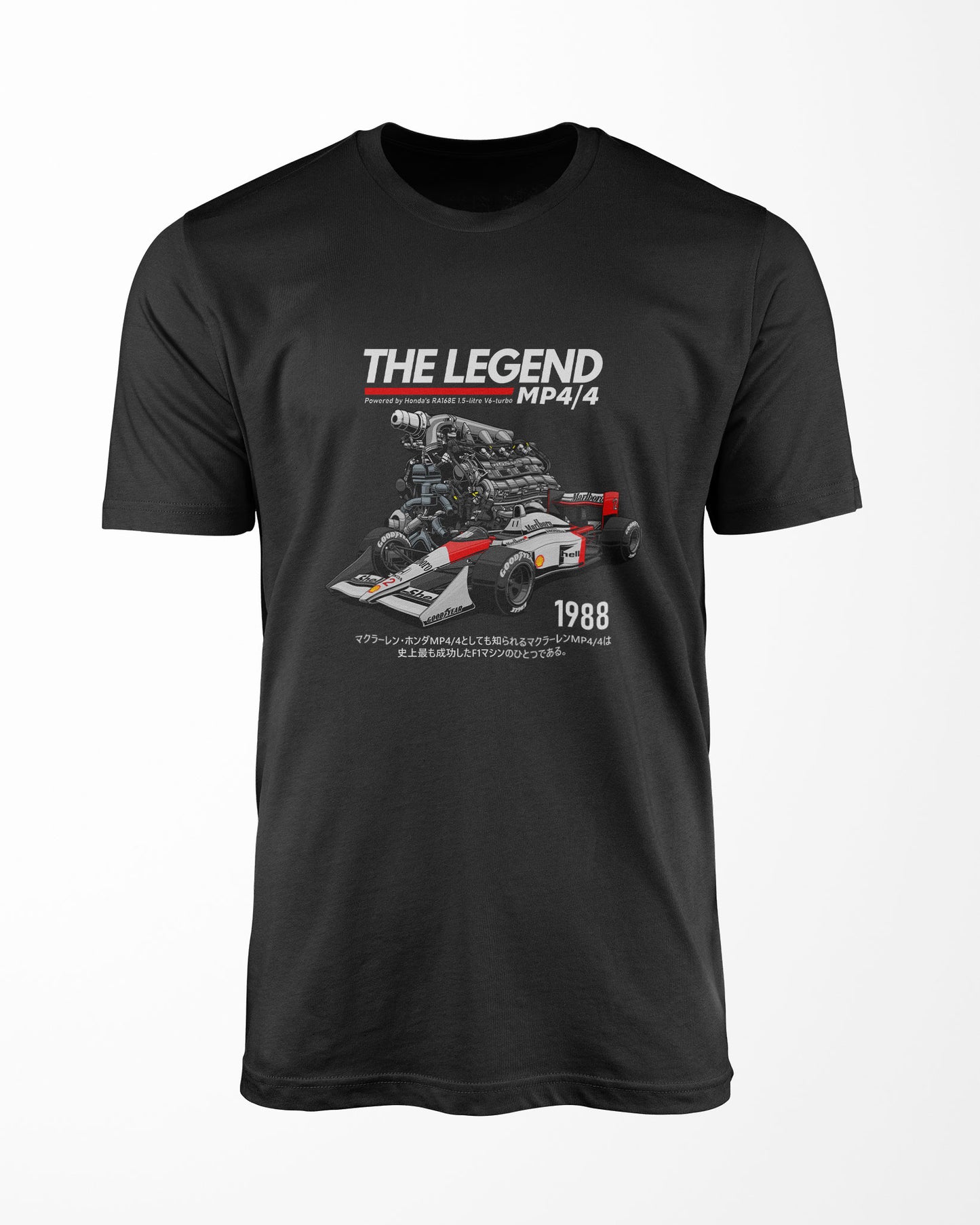 Camiseta The Legend MP4/4 - 1988 | Preta